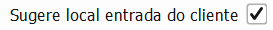 20. Sugere local entrada do cliente