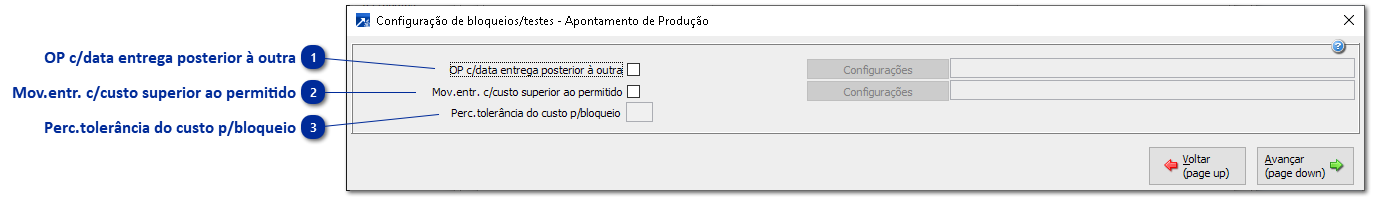 Apontamento Produção