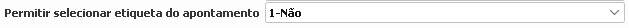9. Permitir selecionar etiqueta do apontamento