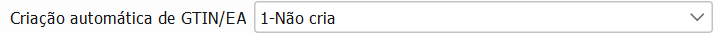 18. Criação automática de GTIN/EAN