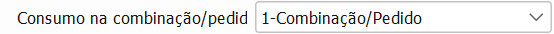 6. Consumo na combinação/pedido