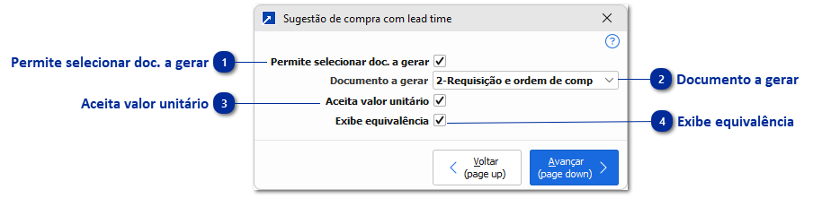 Sugestão Compra com Lead Time