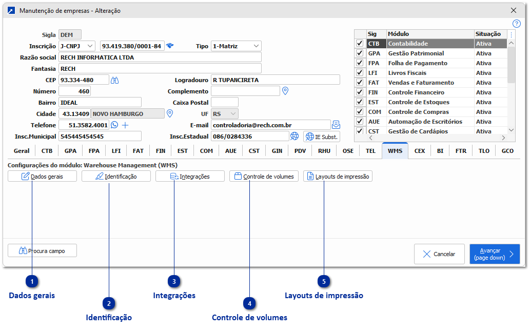Empresa - Warehouse Management (WMS)