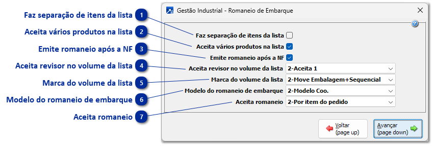Romaneio de Embarque