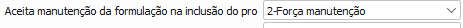 21. Aceita manut.da formulação na inclusão do pro