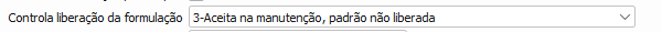 9. Controla liberações da formulação
