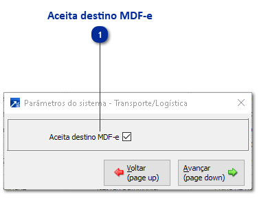 Parâmetros - Transporte e Logística