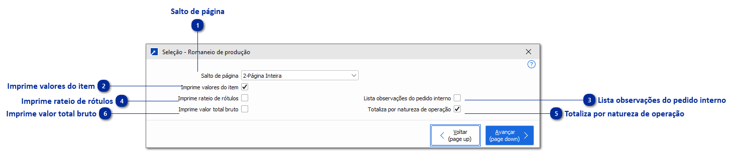 Romaneio de Entregas