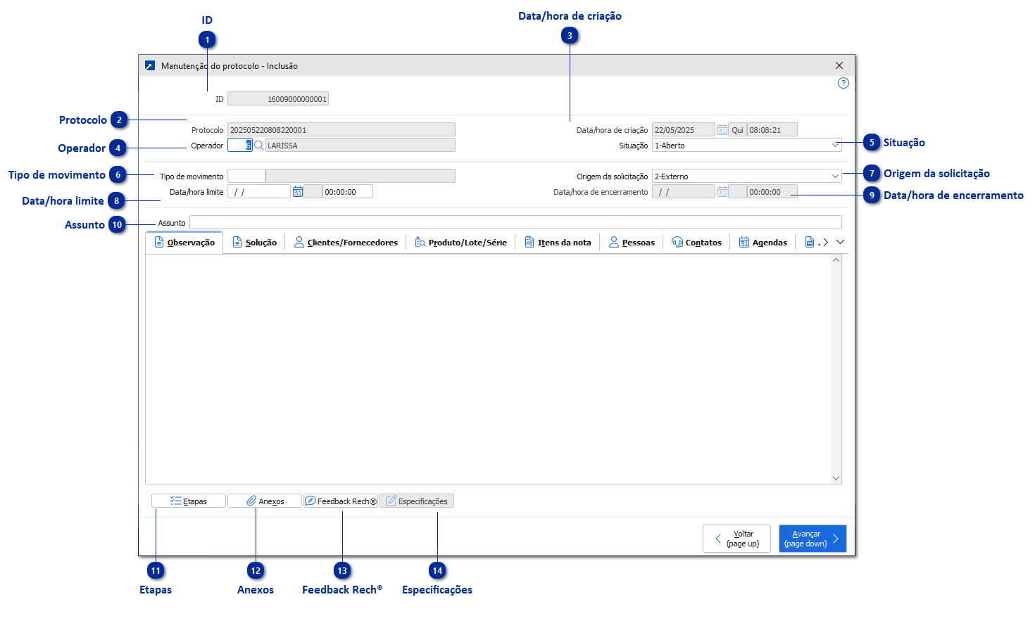Manutenção Consolidada de Protocolos