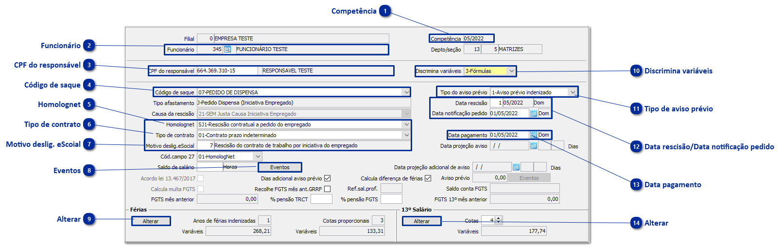 Rescisão Aviso Prévio Indenizado