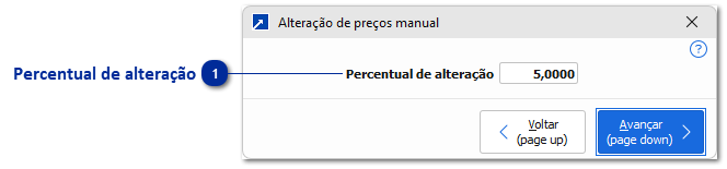 Alteração de Preços de Cotações por Percentual