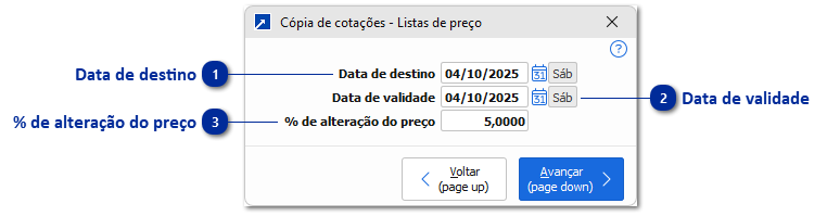 Cópia de Cotações de Lista de Preços
