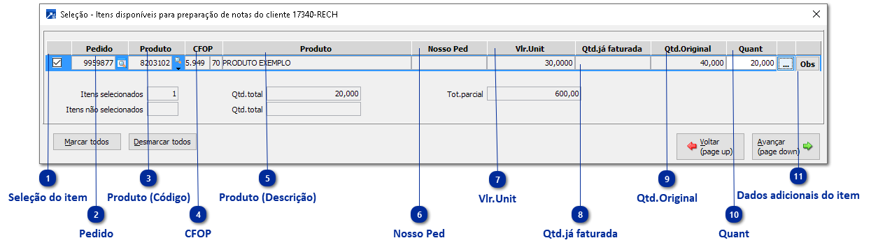 Rotinas de Preparação de Notas e Baixa Parcial de Pedidos