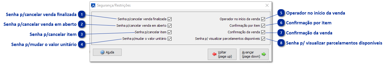 Segurança e Restrições