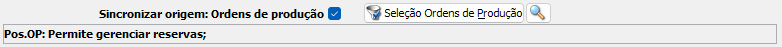 4. Sincronizar origem: Ordens de produção