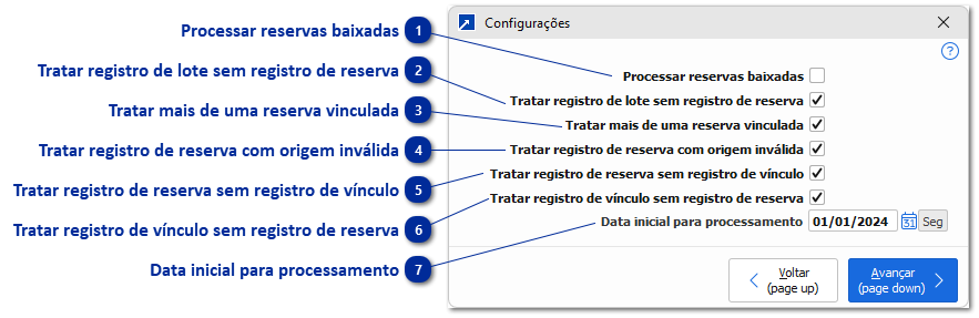 Configurações