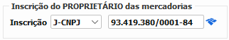 16. Inscrição do proprietário