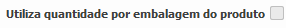 5. Utiliza quant.por embalagem do produto