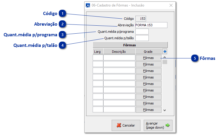 06 - Cadastro de Formas