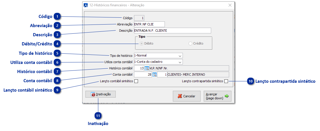 12 - Históricos Financeiros