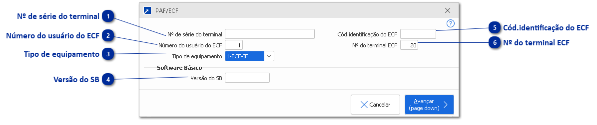 Configurações Específicas - PAF-ECF/ECF