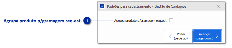 Gestão de Cardápios