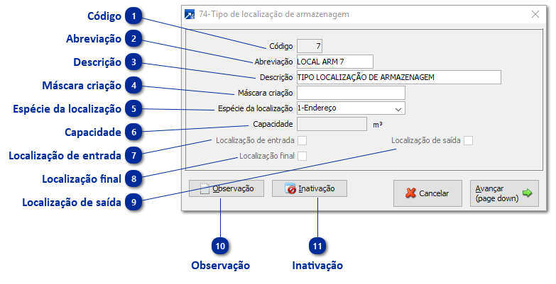 74 - Tipos de Localização de Armazenagem