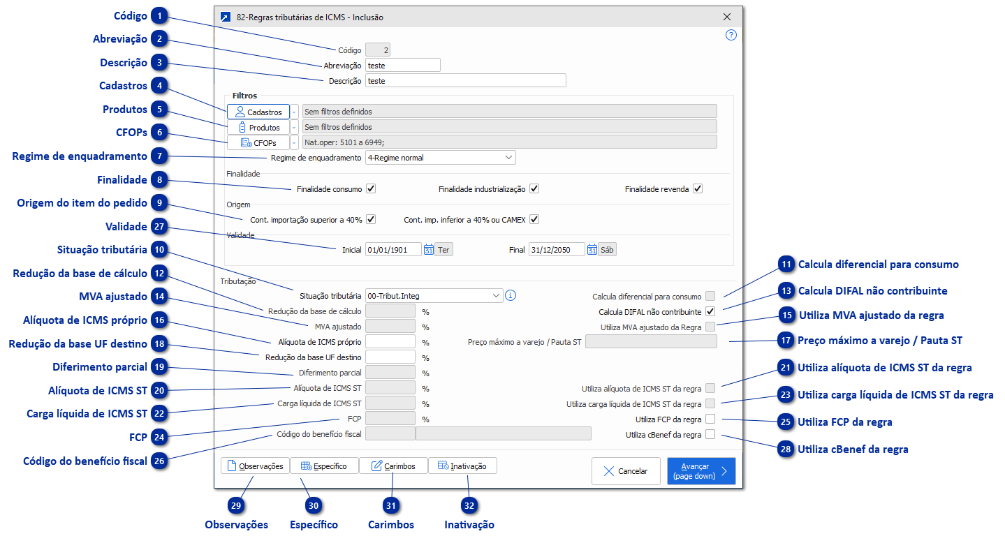 82 - Regras Tributárias de ICMS