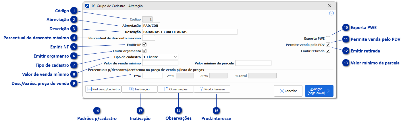 03 - Grupo de Cadastro
