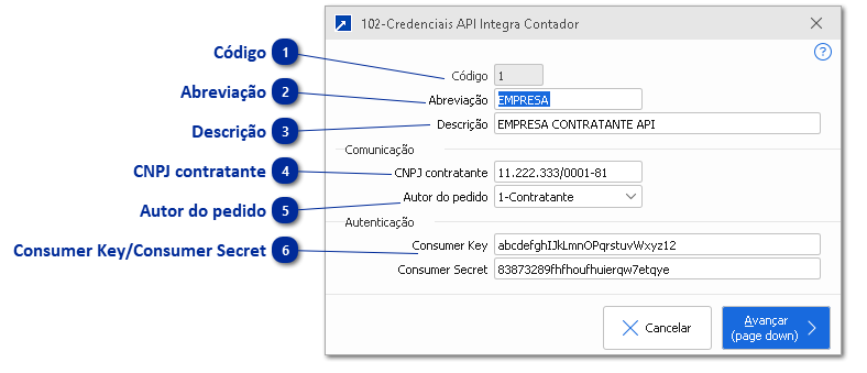 102 - Credenciais API Integra Contador