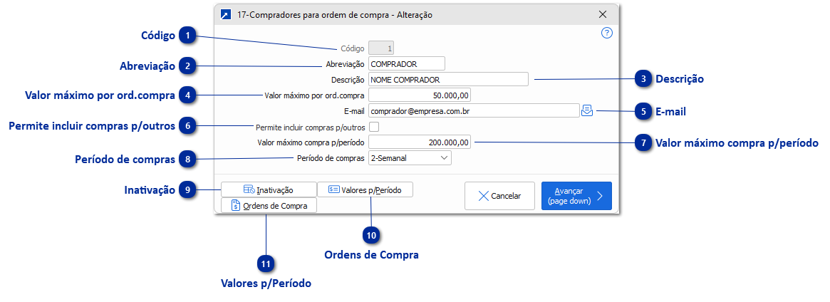 17 - Comprador Ordem de Compra