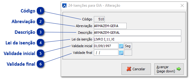 24 - Isenções para GIA