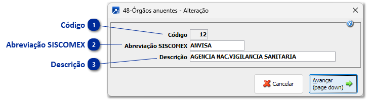 48 - Órgãos Anuentes