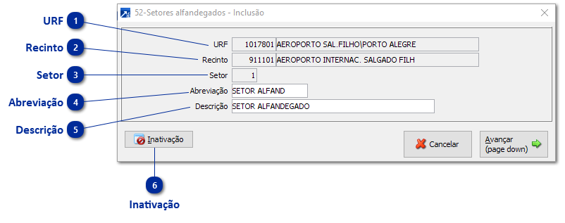 52 - Setores Alfandegados