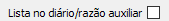 17. Lista no diário/razão auxiliar
