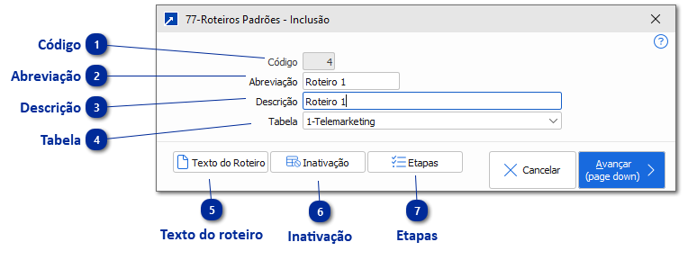 77 - Roteiros Padrões