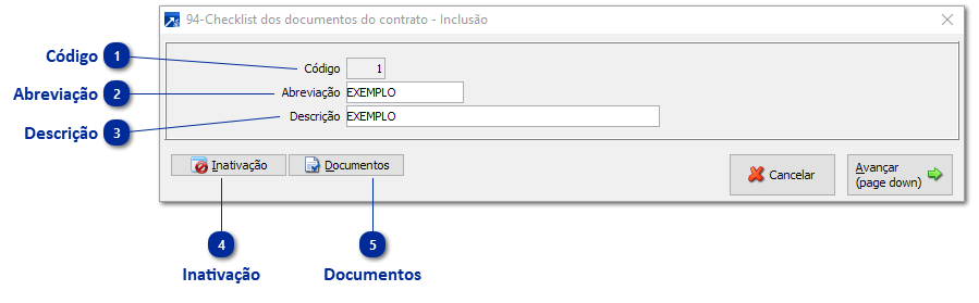 94 - Checklist dos Documentos do Contrato