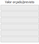 1. Valor orçado/previsto