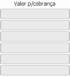 2. Valor p/cobrança