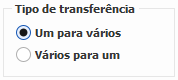 1. Tipo de transferência