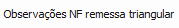3. Observações NF remessa triangular