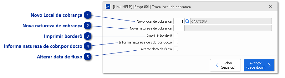 Troca Local de Cobrança